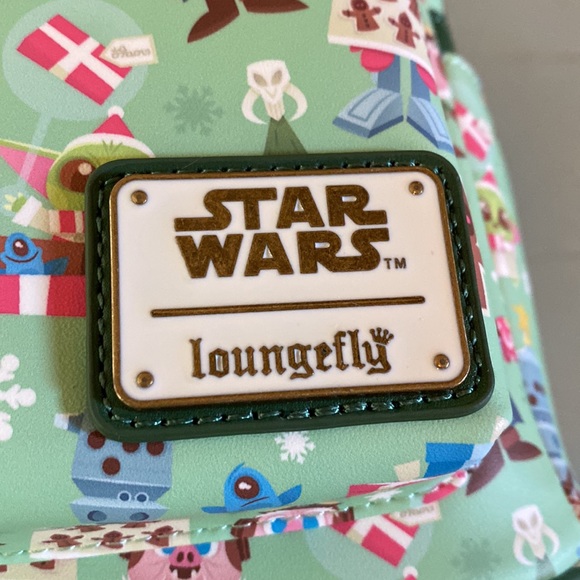 NWT Star Wars Mandalorian Christmas Loungefly - Picture 3 of 14